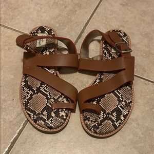 Crown Vintage Brown Strappy Sandals